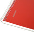 Mintra Office TOP BOUND Durable Spiral Notebooks, Red, College Ruled, 3 Pack