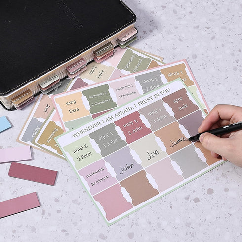 Mr. Pen Bible Journaling Kit: Bible Highlighters, No Bleed Pens, Transparent Sticky Notes, Tabs, Bookmarks, Aesthetic