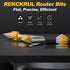 3 60/90/120-Degree 1/4" 1/2" Pcs V Groove Router Bits, Shank, Cutting Diameter, Carbide Tip Woodworking CNC Engraving