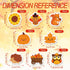 Whaline 120Pcs Fall Mini Erasers - Cute Pumpkin, Turkey, Maple, Sunflower for Autumn Party Favors
