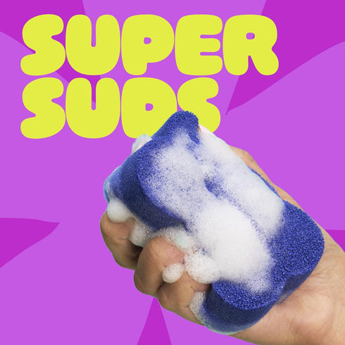 1 Brite by Scotch-Brite Scrub & Wipe with Drain + Dry Stand, Kitchen Sponge for Washing Dishes, Scrub Sponge