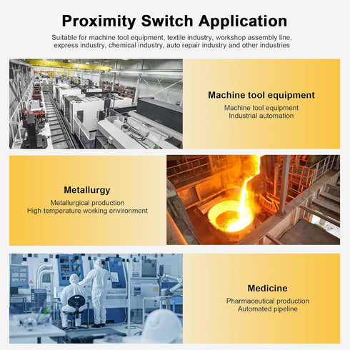 ATO 2Pcs M12 Proximity Switch NPN NO Inductive Proximity Sensor Approach Sensor for 3D Printer Probe