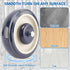 4 Pack 5'' DasMarine Shopping Cart Replacement Wheels, Diameter Shopping Cart Caster Wheels with Axles Bolts for Retail