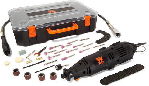 WEN 23103 1-Amp Variable Speed Rotary Tool with 100+ Accessories, Carrying Case