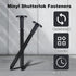 Ckhoid 120Pcs 3 Inch Vinyl Shutter Fastener, Window Panel Peg Lok, Pin Pegs, Screws, Plastic Shutter Spikes Anchor