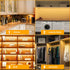 6PCS 12 Inch 3000K Dimmable Counter x Under Cabinet Lights Plug-in, Warm White LED Under Cabinet Lighting, Under Lights
