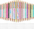 Handepo 20 Pcs Christmas Glitter Retractable Click Ball Pens - 1.0mm Medium Point - 20 Pcs Replacement Refills