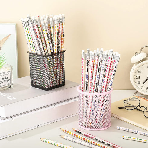 Sinmoe 100 Pcs Bible Verse Pencils, Colorful Religious Christian Motivational Gifts for Kids