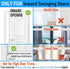 3Pack Home Security Door Reinforcement Lock, Childproof Safety Door Lock Latch Inside Stopper, Add High Security