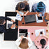 CCOCC 35x17in Dual-Sided Desk Pad Large Waterproof PU Leather Desk Mat Mouse Pad Keyboard Mat Black