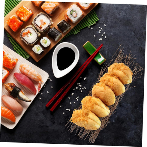 Set 3 of Vintage Japanese Sushi Display Plates - Perfect for Food Photography