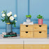 Wisuce Bamboo Desk Organizer, Mini Desktop Drawer Tabletop Storage Organization Box for Office Home Toiletries