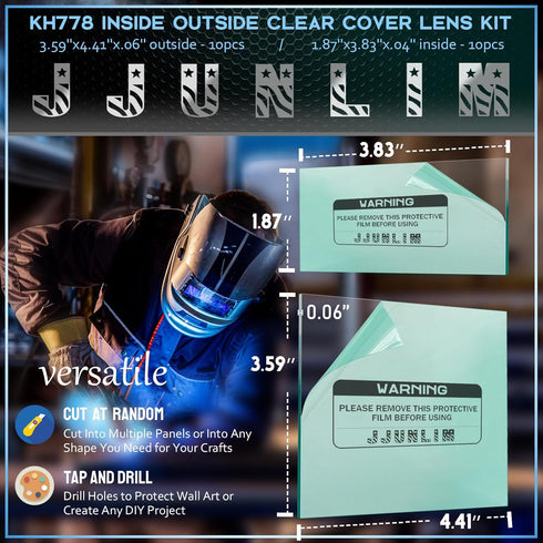 KH778 20/Pack Inside Outside Clear Cover Lens Kit