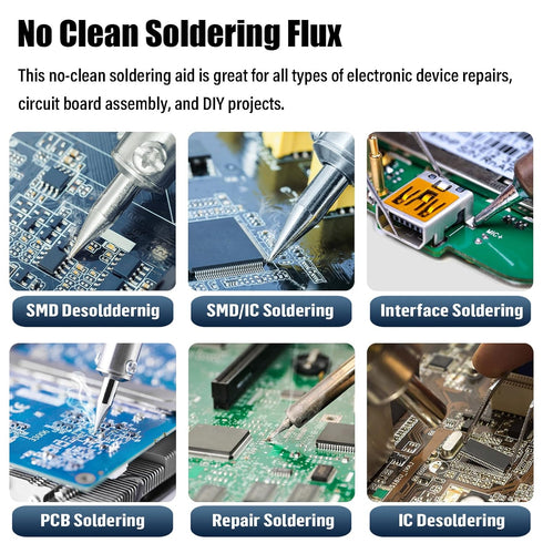 No Clean Soldering Flux 223, 30CC High Viscosity Electronics Solder Fluxes Paste Syringe for Circuit Boards