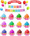 EAMAY Happy Birthday Bulletin Board Sets, Colorful Cutouts for Preschool & Kindergarten Classroom