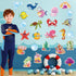 Tropical Fish Cutouts, Classroom Bulletin Board Decorations for Toddler Kids School Fishing Party Supplies