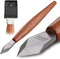 Marking Knife with Plastic Protector, Premium Woodworking Tool with High Speed Steel Blade and Rose Wood Handle