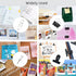 Variety Office Supplies Clips Kit with Box, Binder Clips, Paper Clips, Hinge Clips, Push Pins for Home, School, and