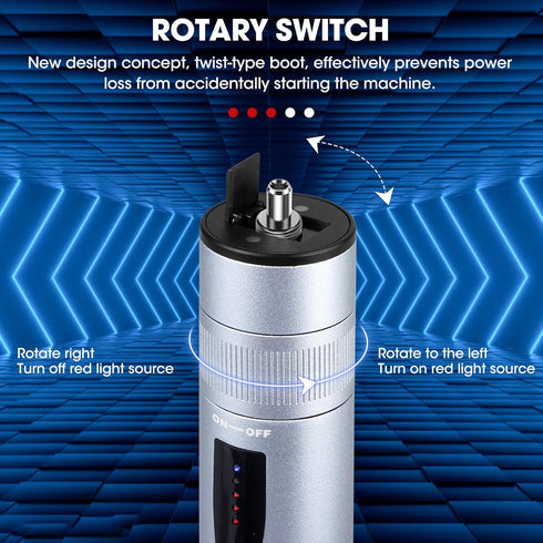 Fiber Tester 5Km Visual Fault Locator with Li-ion Battery and USB Type-C Charge, Includes FC to LC Adapter