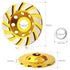 5 Pieces Diamond Cup Grinder 4 Inch Concrete Turbo Diamond Grinding Cup Wheel 12 Segs Heavy Duty Angle Grinder Wheels for Angle Grinder