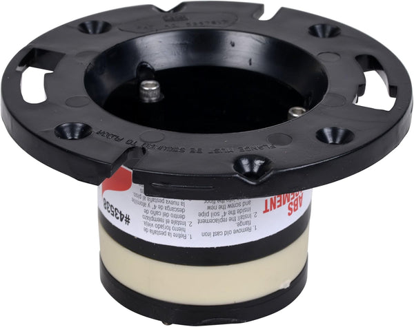 Oatey 43538 ABS Cast Iron Flange Replacement, 4-Inch