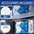 SEANADO Acrylic Disposable Glove Holder for Wall Mount or Tabletop , Clear Glove Box Organizer Rack Dispenser with Lid