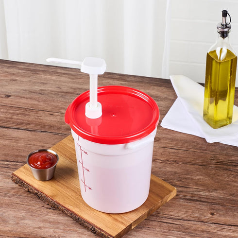 7.25 7.25 Inch 1 4-qt Restaurantware-Met Lux x Plastic Lid, Disposable Flat Lids - Fits Food Storage Container