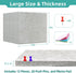 Large Cork Board for Walls, 47"x35" Bulletin Board, 12 Pack White Felt Wall Tiles