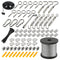 1/8" Wire Rope Kit 165FT 304 Stainless Steel Cable with M5 Turnbuckle