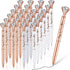 Yexiya Bridal Shower Gifts for Guests, Diamond Pens, Wedding Rose Golden Crystal Ballpoint Pens, 24 Pcs