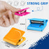 GRTARD 6Pack Magnetic Clips, Strong Metal Clips for Whiteboard, Refrigerator, Photos, Memo Notes (Six Colors)