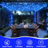 4 Pack 33ft 100 8 YEGUO Blue Solar Fairy Lights, Each LED Christmas Lights Outdoor Waterproof, Modes Sliver Wire Solar