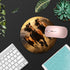 Round Mouse Pad with Coasters Set, Running Horse Design Mouse Pad Non-Slip Rubber Mousepad Office Accessories Desk Decor Mouse Pads for Computers Laptop