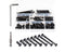binifiMux 100pcs Black M6 Hex Drive Socket Cap Bolts Dowel Joint Nuts Assortment