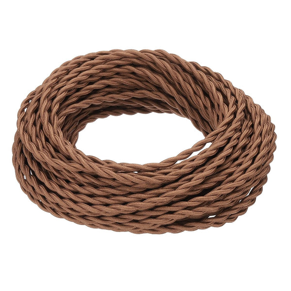PATIKIL 65 ft Twisted Cloth Covered Wire, UL Listed 18AWG 2-Conductor Vintage