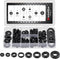 InstallGear 180pc Assorted Rubber Grommet Kit - 8 Sizes for Wiring Automotive, Rubber Wire Grommets