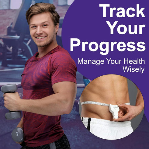 MyoTape Body Measure Tape for Arms, Chest, Thigh or Waist, Ideal for Personal Trainer Goals