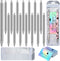 Qilery 15 Set Stainless Steel Thank You Pens, Gifts Blanks, Resealable Pouch Bag for DIY Glitter Pen Craft