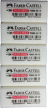 Faber-Castell Extra Soft Pencil Eraser - Dust Free, Clean Erasing, Pack of 5 (4 x 1.9 x 1.2 cm)