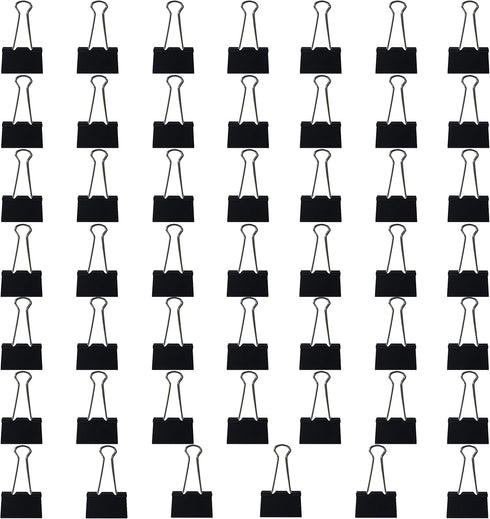 Binder Clips Large - 1.5-Inch Black (48-Pack)