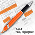 SyPen Highlighter with Ballpoint Pen Combo, 10 Pack in Bright Colors