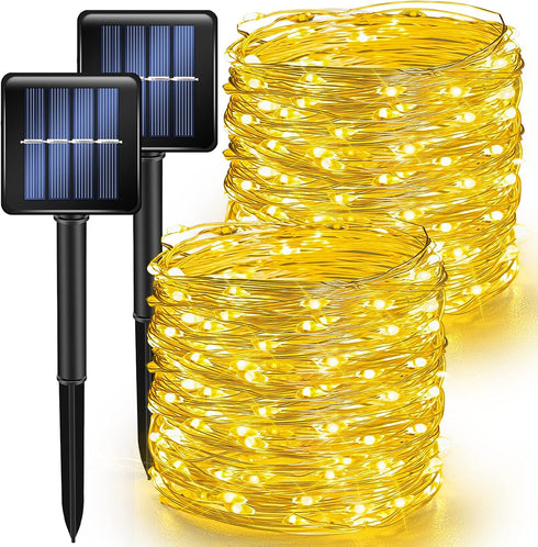 TW SHINE Warm White Solar String Lights Outdoor, Total 80 FT 240