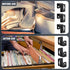 Hicarer 8 Pcs Metal Hanging File Bracket Clips, Storage Hanging File Rail Clips, Fits 1/2" Drawer Side for File Storage