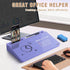 SELEAD Desktop Glass Whiteboard with Storage, Small Dry Erase White Board Computer Pad Keyboard Stand for Home, School