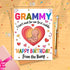 Moonlit93 Grammy Grammy - I Can't Wait For Our First Cuddle Happy Birthday From The Bump! Card - Ideas Birthday Card