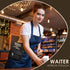59'' Likesing Server Apron, Restaurant Serving Apron with Pockets for Waitress Hotel Bar, Waist Pouch with Adjustable
