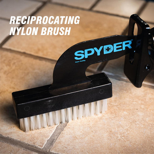 Pack Spyder Nylon Scrubbing Brush Attachment for Reciprocating Saw, of Five Brushes