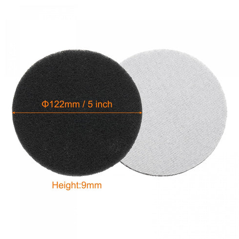 uxcell 13pcs Scrub Pads 5-inch 400 & 800 Grits Drill Power Brush Cleaning Scouring Pads