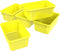 Storex Small Cubby Bins, Pack of 5, 12.2 x 7.8 x 5.1 Inches, Yellow