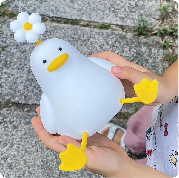 Sitting Duck Light With Warm Color Little Flower Dimming,The Rechargeable Touch Lamp